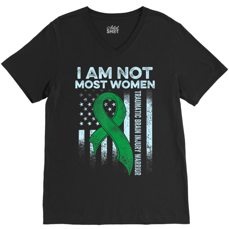 Traumatic Brain Injury Survivor Most Women Tbi Warrior V-neck Tee | Artistshot