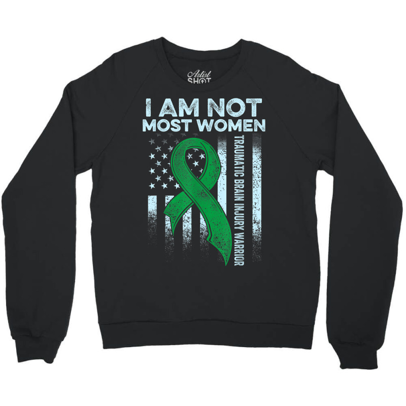 Traumatic Brain Injury Survivor Most Women Tbi Warrior Crewneck Sweatshirt | Artistshot