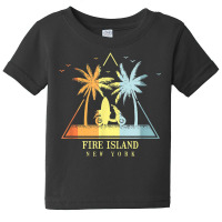 Surfboard Beach Fire Island New York Baby Tee | Artistshot