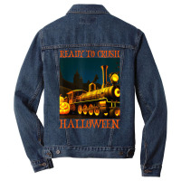 Funny Train Wagon Railroad Halloween Costume Boys Men Gift T Shirt Men Denim Jacket | Artistshot