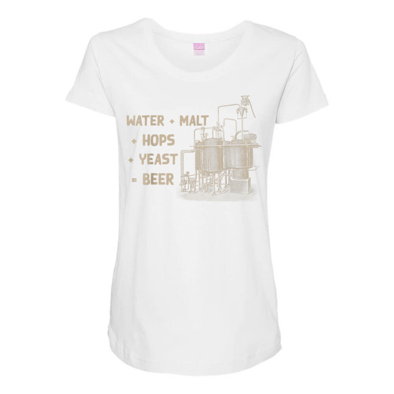 Beer Making Cycle Diagram For Homebrew   Beer Brewer T Shirt Maternity Scoop Neck T-shirt by cm-arts | Artistshot