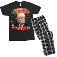 Trump 2024 I Want Trump This Christmas Men's T-shirt Pajama Set | Artistshot