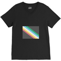 Disability Pride Flag V-neck Tee | Artistshot