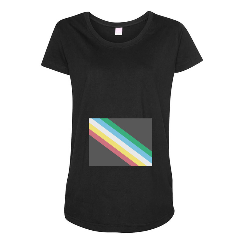 Disability Pride Flag Maternity Scoop Neck T-shirt by DonnaClifton | Artistshot