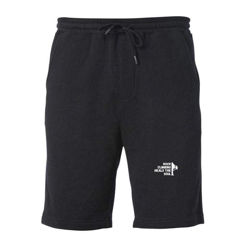 Rock Climbing Heals The Soul Bouldering Mountain Climbing Fleece Short | Artistshot