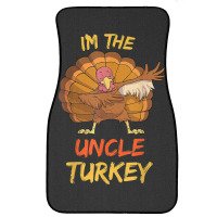 Uncle Turkey Matching Family Group Thanksgiving Party Pajama Front Car Mat | Artistshot