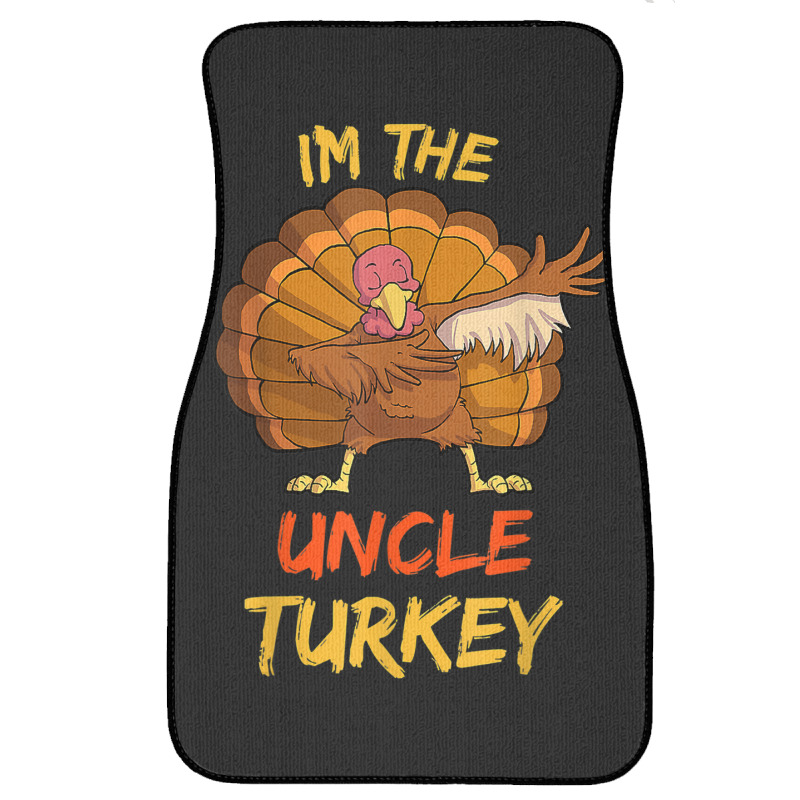 Uncle Turkey Matching Family Group Thanksgiving Party Pajama Front Car Mat | Artistshot