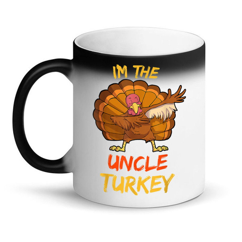 Uncle Turkey Matching Family Group Thanksgiving Party Pajama Magic Mug | Artistshot