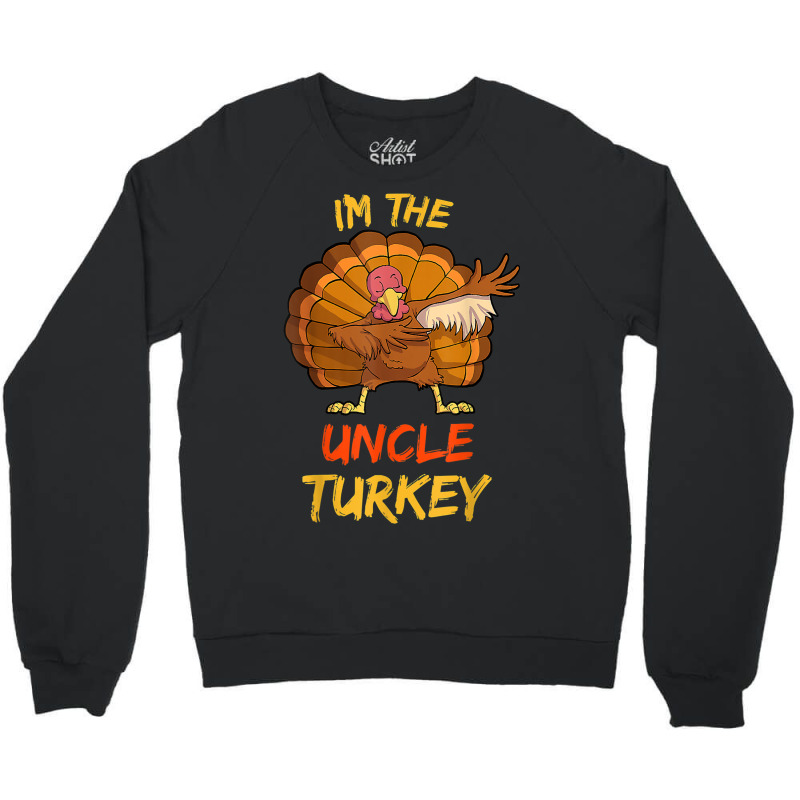 Uncle Turkey Matching Family Group Thanksgiving Party Pajama Crewneck Sweatshirt | Artistshot