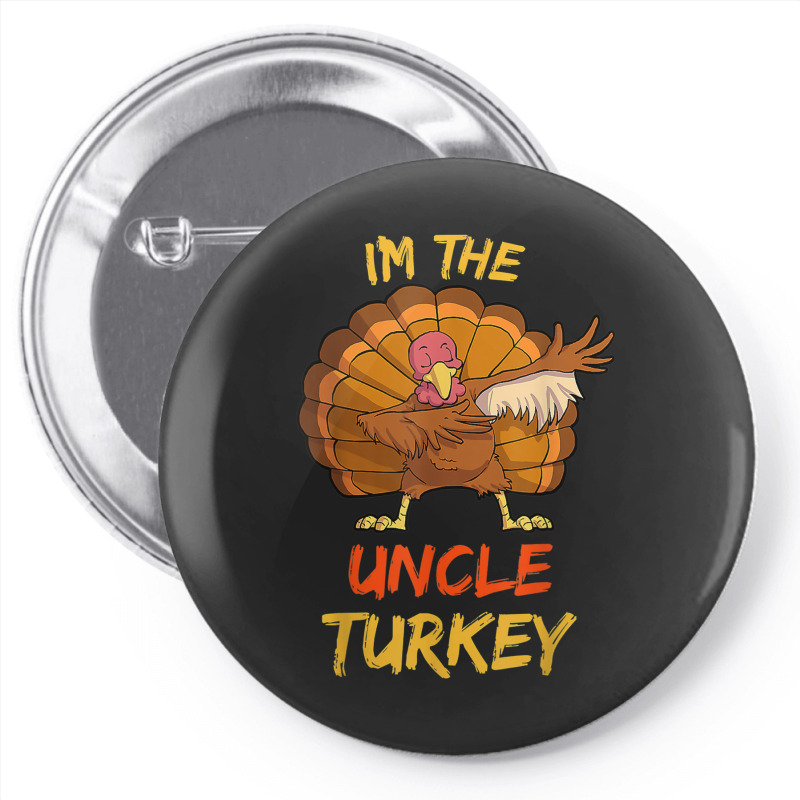 Uncle Turkey Matching Family Group Thanksgiving Party Pajama Pin-back Button | Artistshot