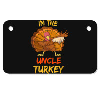 Uncle Turkey Matching Family Group Thanksgiving Party Pajama Motorcycle License Plate | Artistshot