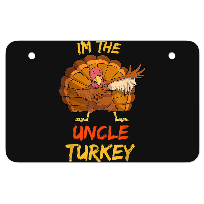 Uncle Turkey Matching Family Group Thanksgiving Party Pajama Atv License Plate | Artistshot