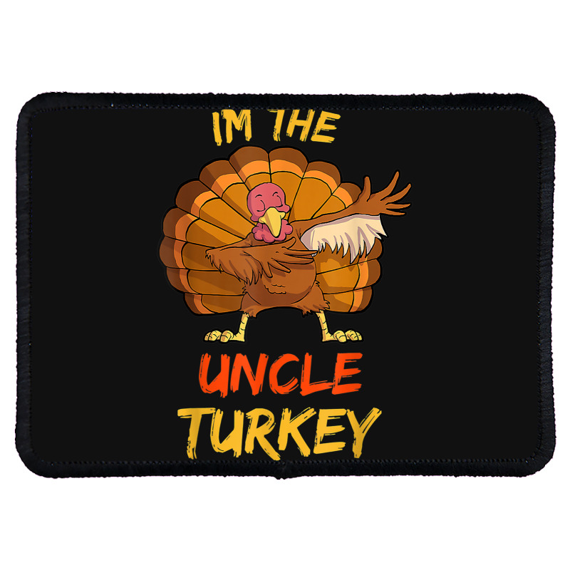 Uncle Turkey Matching Family Group Thanksgiving Party Pajama Rectangle Patch | Artistshot