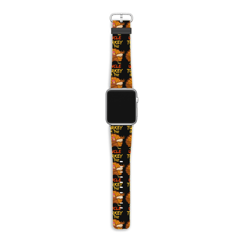 Uncle Turkey Matching Family Group Thanksgiving Party Pajama Apple Watch Band | Artistshot