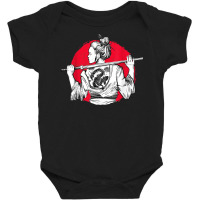 Samurai Girl Tattoo Japan Katana Sword Ninja Warrior Baby Bodysuit | Artistshot