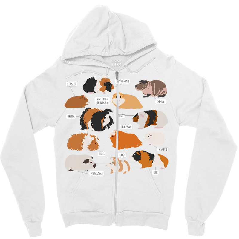 Guinea Pig Breeds   Costume Clothing Accessories Zipper Hoodie | Artistshot