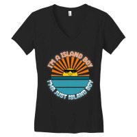 Im A Island Boy Video Meme Merch Imma Just 2022 Cool Funny Women's V-neck T-shirt | Artistshot