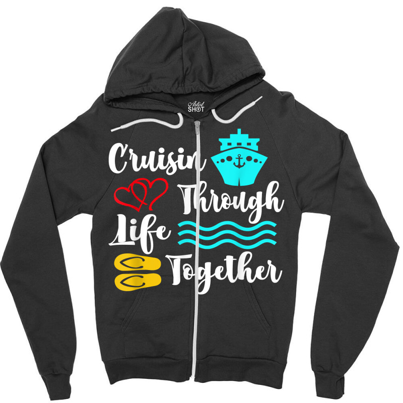 Couples Cruise For Newlyweds & Longtime Couples Holiday T Shirt Zipper Hoodie | Artistshot