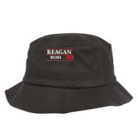 Reagan Bush 1980 Presidential Election T Shirt Bucket Hat | Artistshot