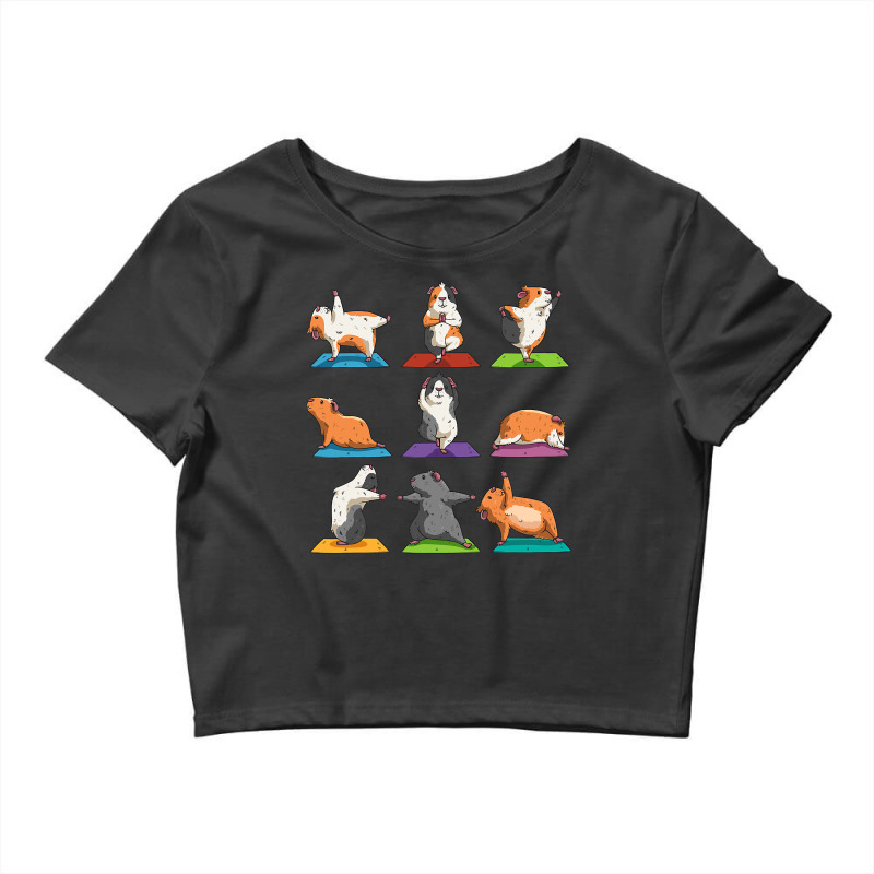 Guinea Pig Yoga Position Workout Gift Crop Top by AuturoMedero | Artistshot