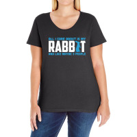 All I Care About Is My Rabbit And Like Maybe 3 People Ladies Curvy T-shirt | Artistshot