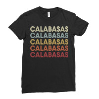 Calabasas California Calabasas Ca Retro Vintage Text Long Sleeve T Shi Ladies Fitted T-shirt | Artistshot