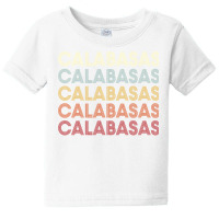 Calabasas California Calabasas Ca Retro Vintage Text Long Sleeve T Shi Baby Tee | Artistshot