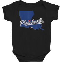 Plaucheville Louisiana La Map T Shirt Baby Bodysuit | Artistshot