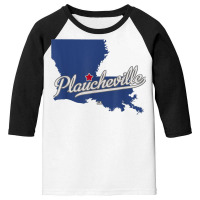 Plaucheville Louisiana La Map T Shirt Youth 3/4 Sleeve | Artistshot