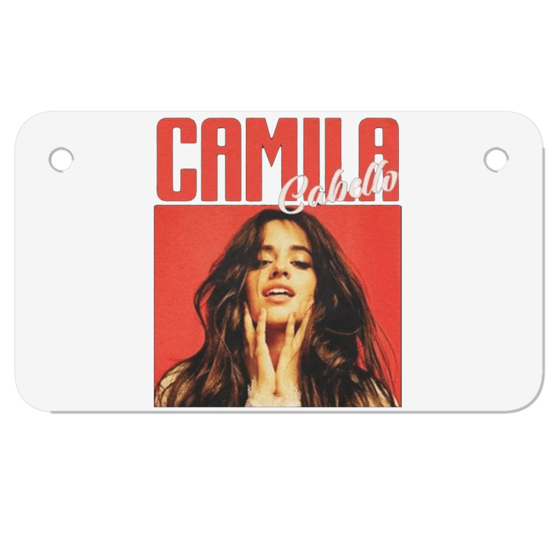 Camila Cabello, Camila Cabellos, Camila, Cabello, The Camila Cabello, Motorcycle License Plate | Artistshot