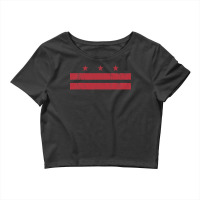 Vintage Washington Dc District Columbia Flag Souvenir Gift Crop Top | Artistshot