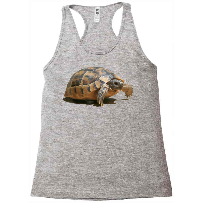 Portrait Of A Young Wild Tortoise Isolated T Shirt Racerback Tank by puetzee | Artistshot