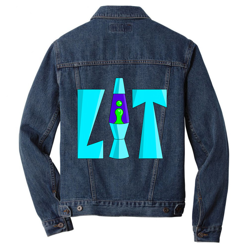 Lit Lava Lamp Drippy Retro 80's 90's Graffiti Men Denim Jacket by cm-arts | Artistshot