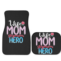 Family Mommy Wife Mom Stepmom Hero Mothers Day Rose Step Mom Tank Top Full Set Car Mats | Artistshot