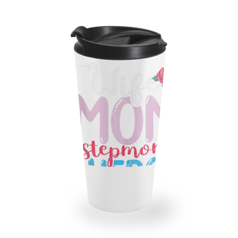 Family Mommy Wife Mom Stepmom Hero Mothers Day Rose Step Mom Tank Top Travel Mug | Artistshot