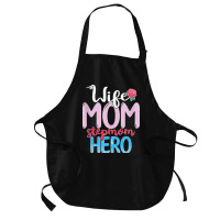 Family Mommy Wife Mom Stepmom Hero Mothers Day Rose Step Mom Tank Top Medium-length Apron | Artistshot