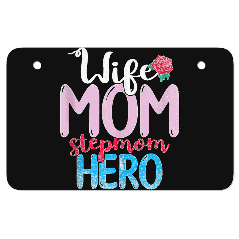 Family Mommy Wife Mom Stepmom Hero Mothers Day Rose Step Mom Tank Top Atv License Plate | Artistshot