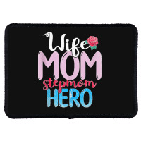 Family Mommy Wife Mom Stepmom Hero Mothers Day Rose Step Mom Tank Top Rectangle Patch | Artistshot