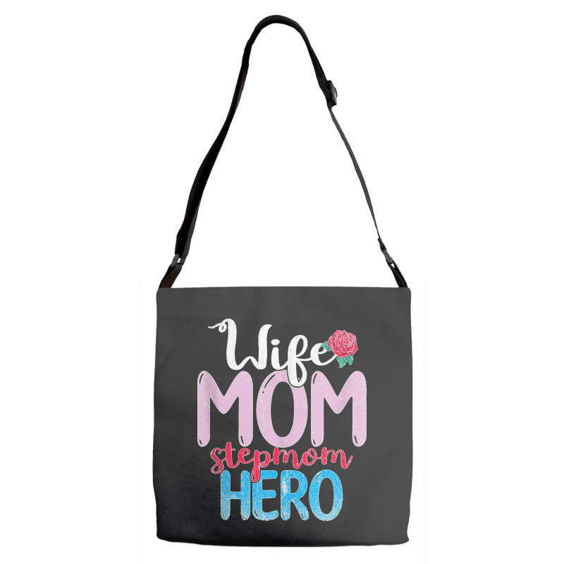 Family Mommy Wife Mom Stepmom Hero Mothers Day Rose Step Mom Tank Top Adjustable Strap Totes | Artistshot