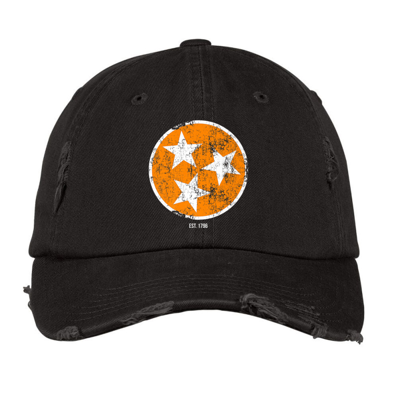 Tennessee Shirt State Flag Orange & White Vintage Est. 1796 Vintage Cap by cm-arts | Artistshot