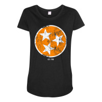 Tennessee Shirt State Flag Orange & White Vintage Est. 1796 Maternity Scoop Neck T-shirt | Artistshot