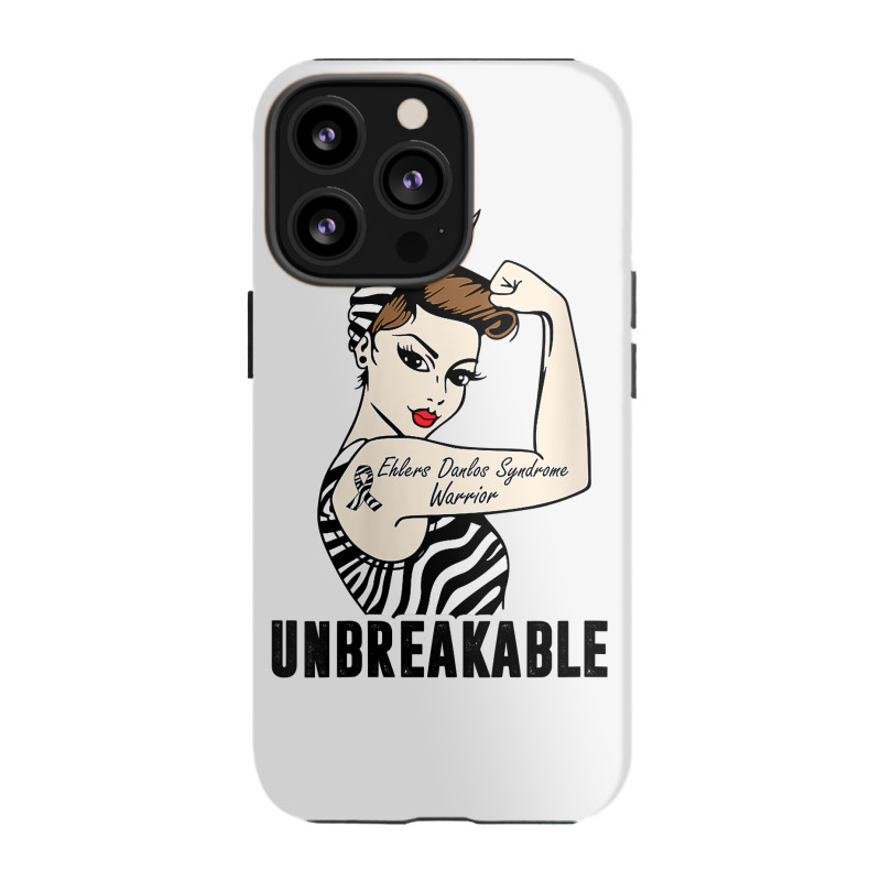 Womens Ehlers Danlos Syndrome Warrior Unbreakable Strong Woman V Neck Iphone 13 Pro Case | Artistshot