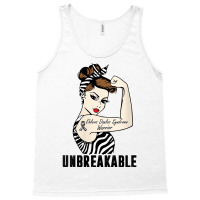 Womens Ehlers Danlos Syndrome Warrior Unbreakable Strong Woman V Neck Tank Top | Artistshot