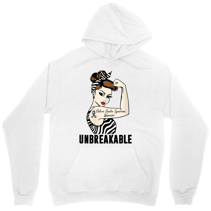 Womens Ehlers Danlos Syndrome Warrior Unbreakable Strong Woman V Neck Unisex Hoodie | Artistshot