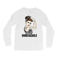 Womens Ehlers Danlos Syndrome Warrior Unbreakable Strong Woman V Neck Long Sleeve Shirts | Artistshot