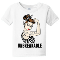 Womens Ehlers Danlos Syndrome Warrior Unbreakable Strong Woman V Neck Baby Tee | Artistshot