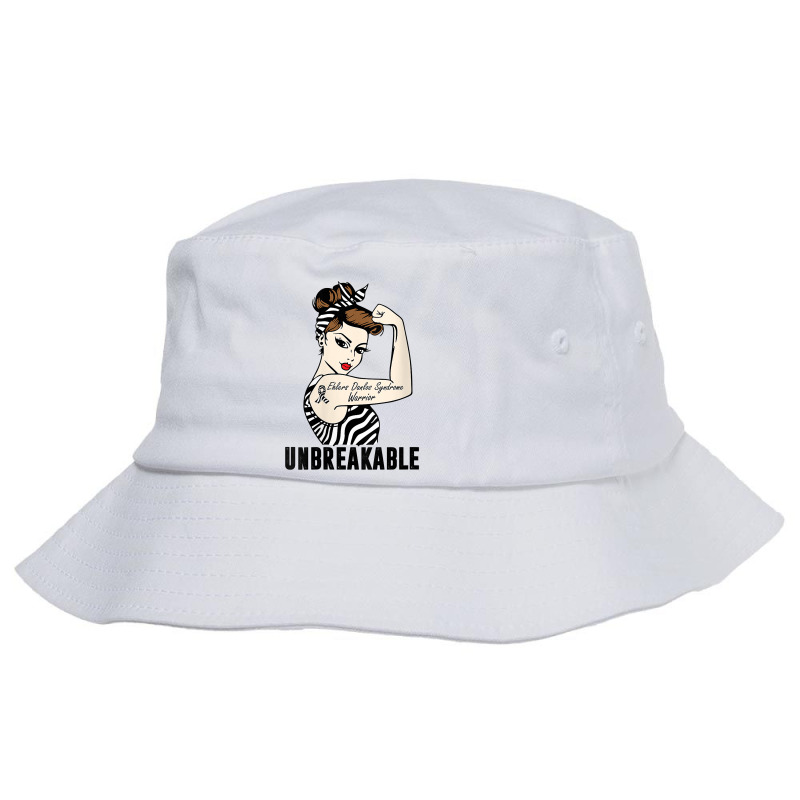 Womens Ehlers Danlos Syndrome Warrior Unbreakable Strong Woman V Neck Bucket Hat | Artistshot