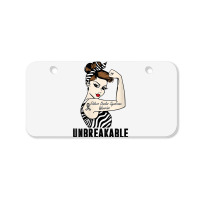 Womens Ehlers Danlos Syndrome Warrior Unbreakable Strong Woman V Neck Bicycle License Plate | Artistshot