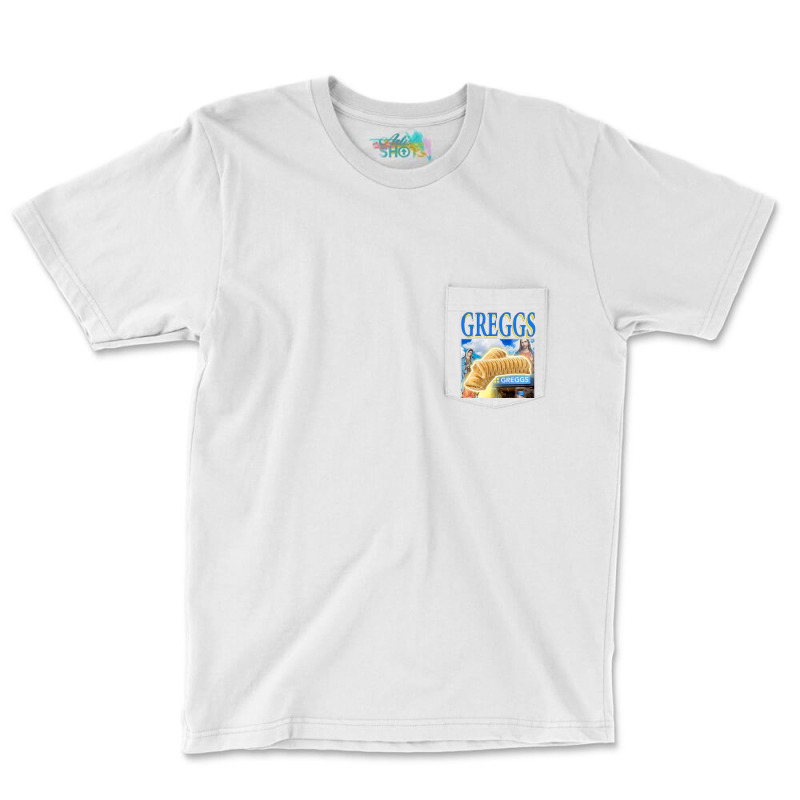 Greggs Sausage Roll, The Greggs Sausage Roll, Greggs Sausage Rolls, Gr Pocket T-Shirt by SHOPPERTHIT | Artistshot