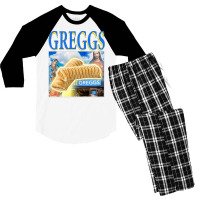 Greggs Sausage Roll, The Greggs Sausage Roll, Greggs Sausage Rolls, Gr Men's 3/4 Sleeve Pajama Set | Artistshot